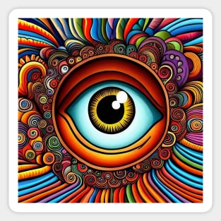 Colorful Spiritual Mystic Eye Sticker